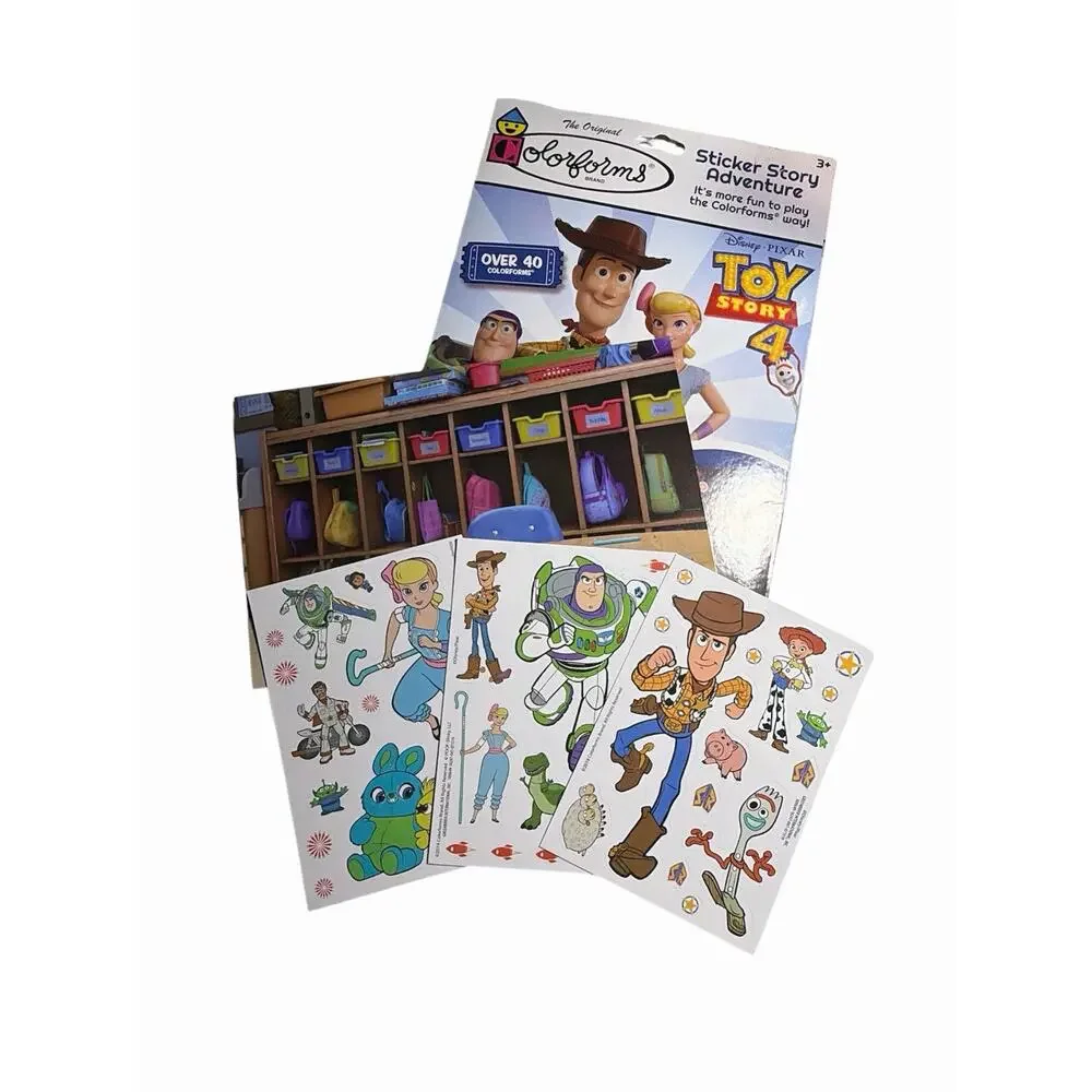 Toy Story 4 - Colorforms Sticker Adventure Set New Disney Sticks Like Magic!